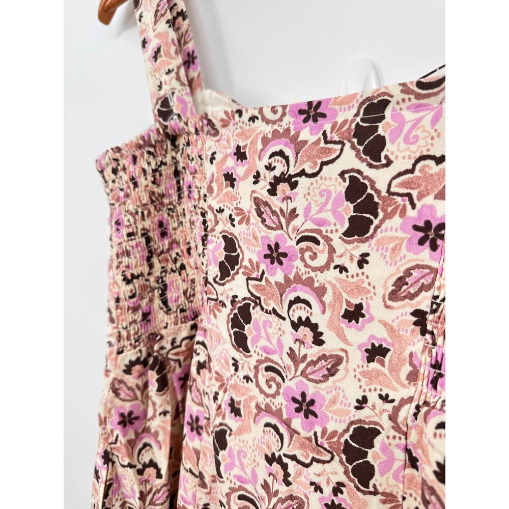 Z SUPPLY x EVEREVE NWT Angel Eyes Toile Floral Print Midi Dress // XS - Picture 13 of 16